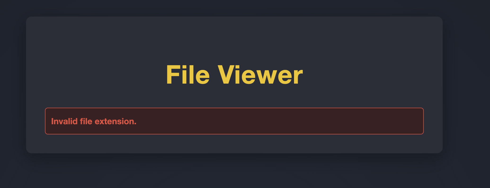 Using .js file extension: http://nocturnal.htb/view.php?username=tig3rpuppet&file=tig3rpuppet.js