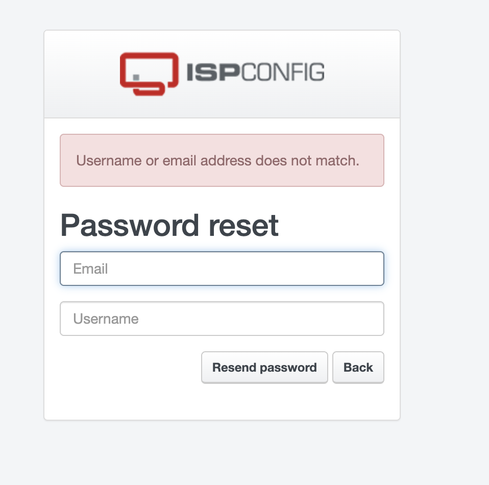 Using non-existing username