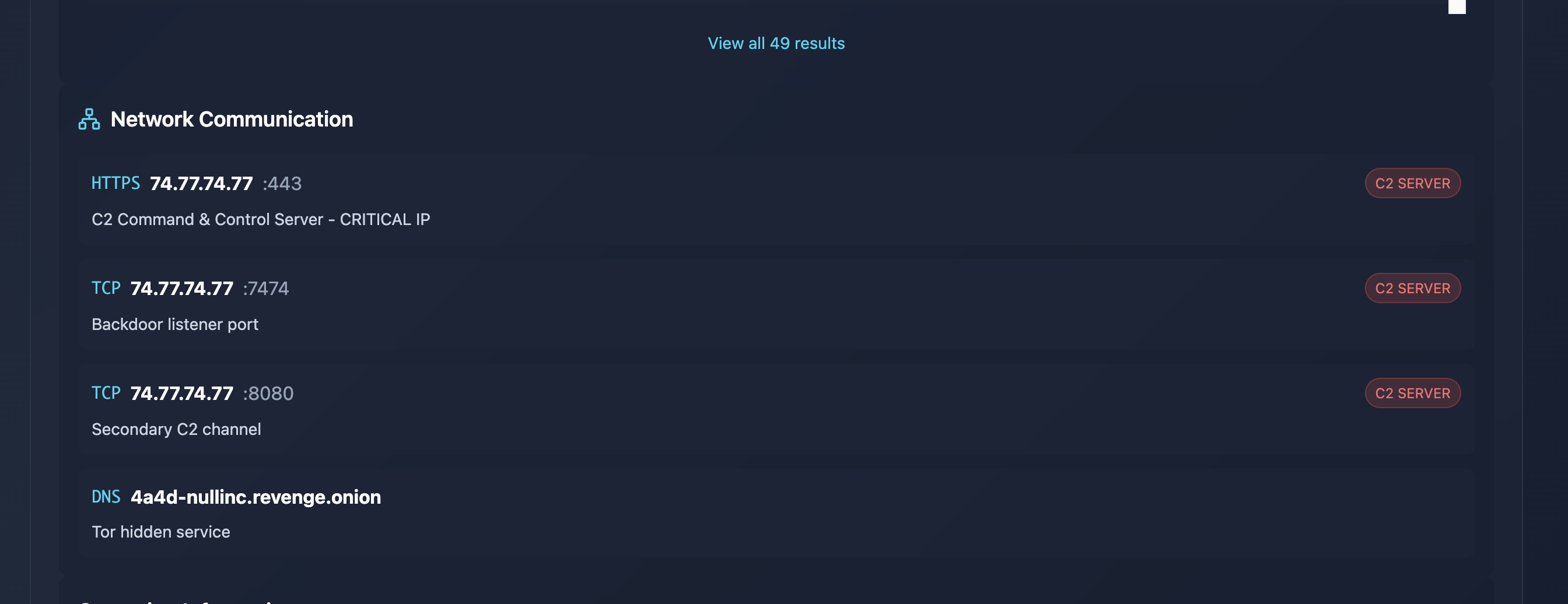 CogWork Security Platform - Malware IP