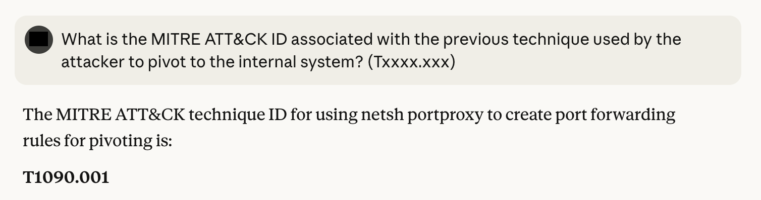 MITRE ATT&CK from Claude