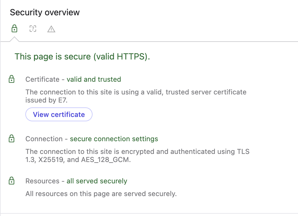 Wikipedia.org Connection Security